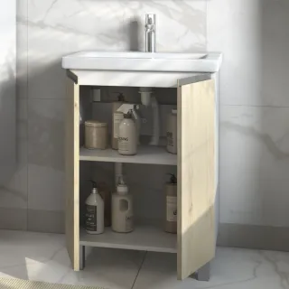 Тумба под раковину напольная Vigo Yuma 346 60 см поставляется в разобранном виде дуб давос